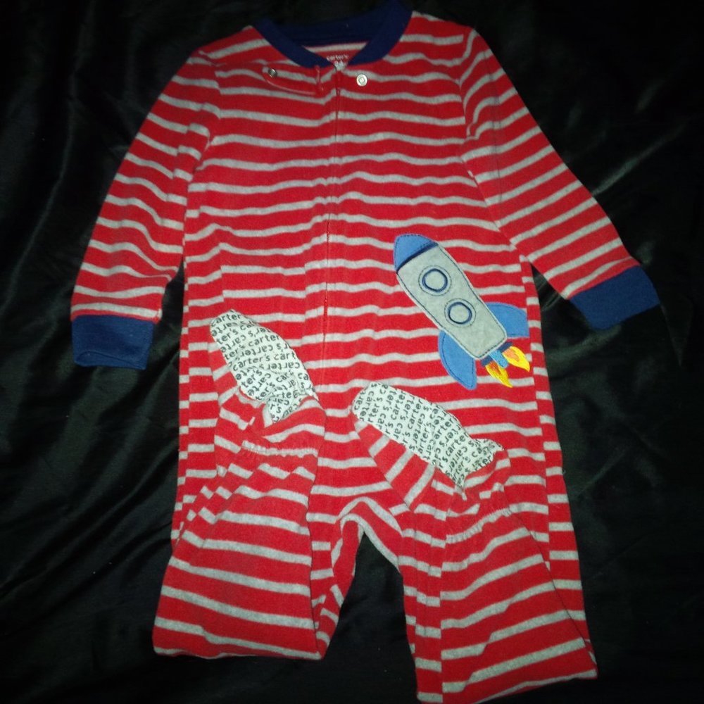 Carters Boys rocket printed 1 piece pajamas